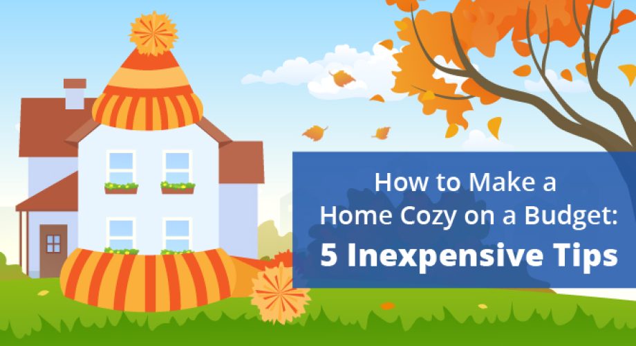 how to make a home cozy on a budget